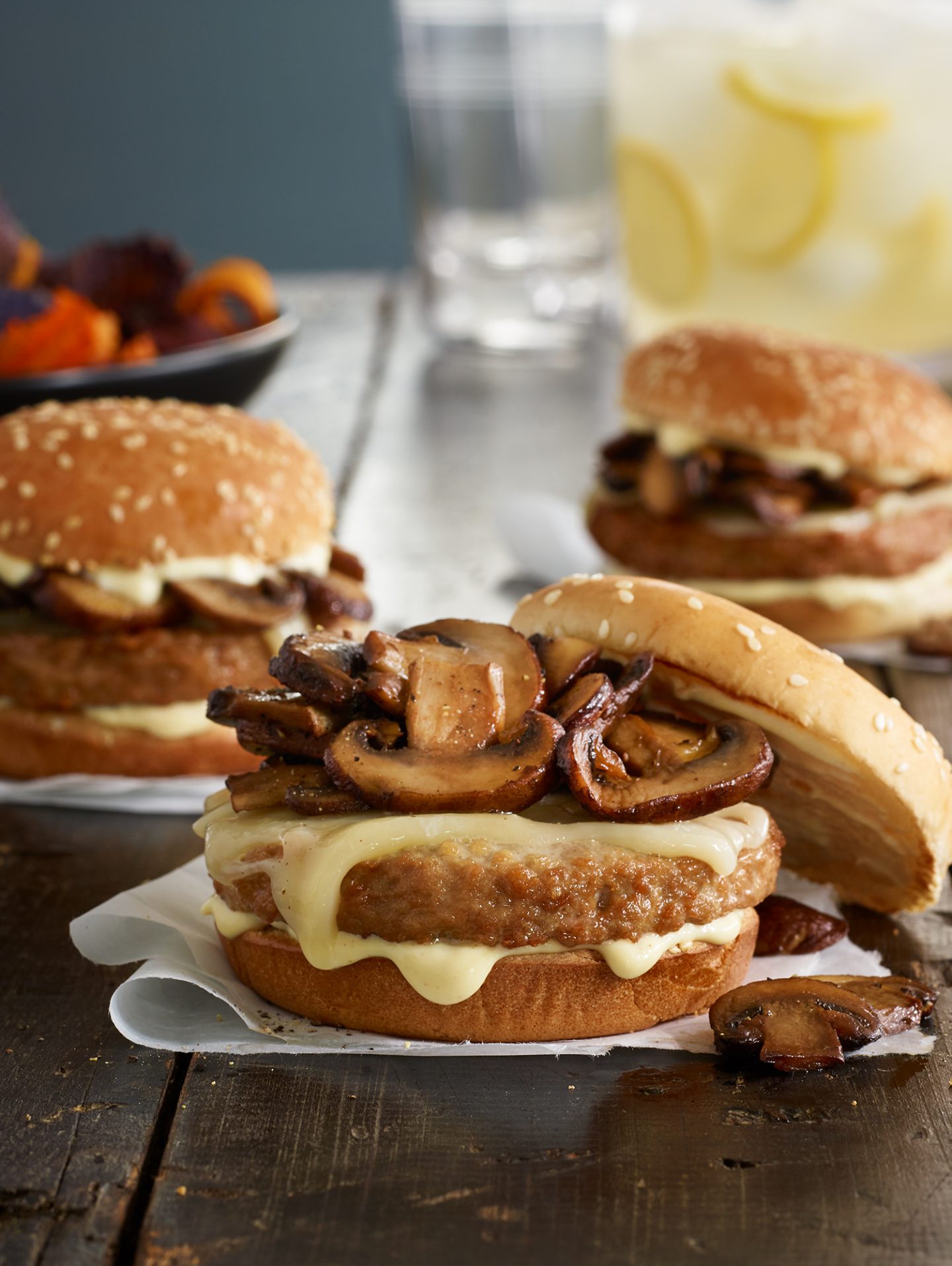 Dijon Swiss Turkey Burgers Recipe Honeysuckle White