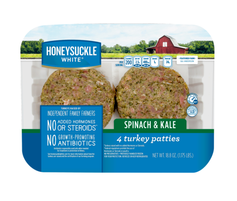 Spinach and Kale Turkey Patties