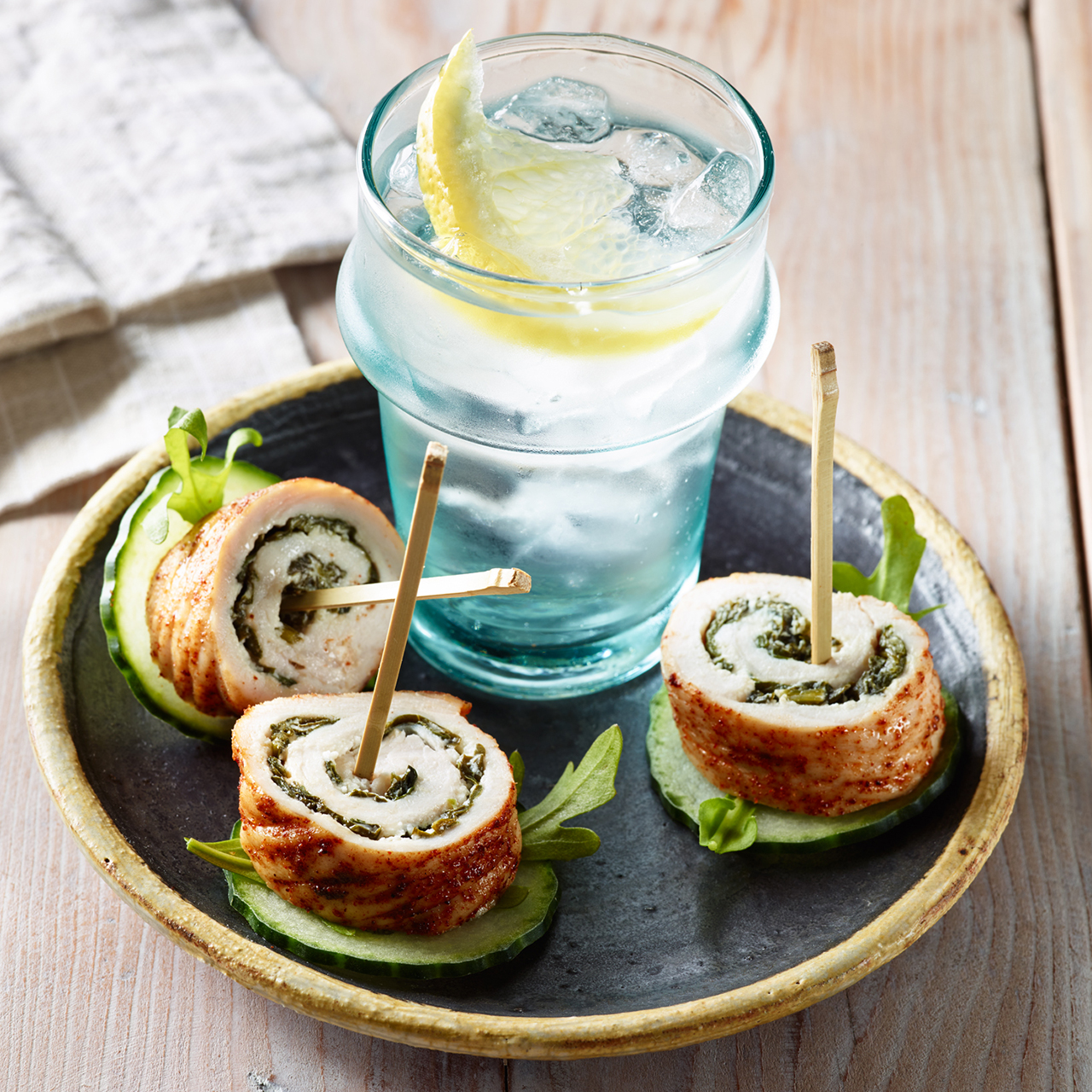 Spinach & Goat Cheese Stuffed Turkey Breast Cutlets Recipe