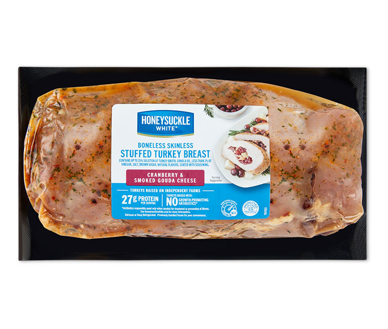 Cranberry and Smoked Gouda Stuffed Turkey Breast